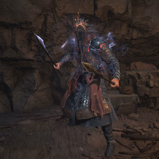 Red-Eyed Feathered Officer - Dual Halberds icon